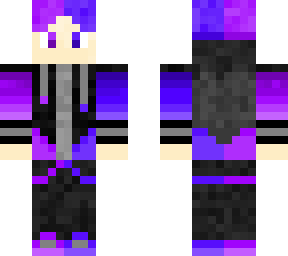 blue and purple gamer skin