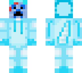blue creeper axolotl onsie