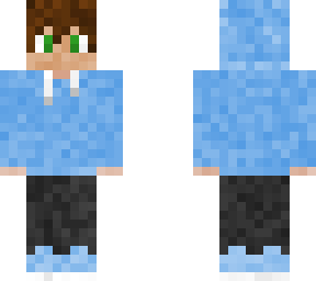 blue hoodie boy