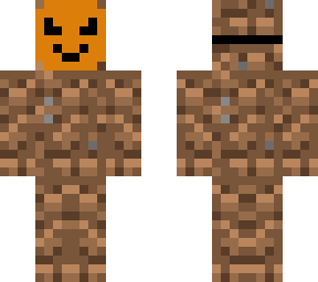 dirt skin with a halloween mask!