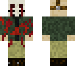 jason voorhees (very bloody and hurt)