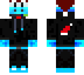 light blue santa hat yoshi with black santa hat hoodie