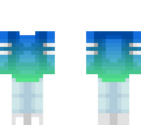 long blue and green ombre sweater outfit base