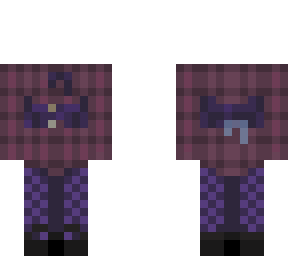 plaid with corset and purple pants