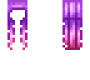 purple to pink ombre hair base