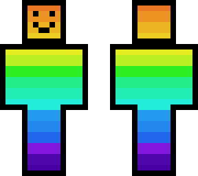 rainbow skin with smile!