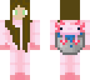 Axolotl girl | Minecraft Skin