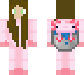 Axolotl girl | Minecraft Skin