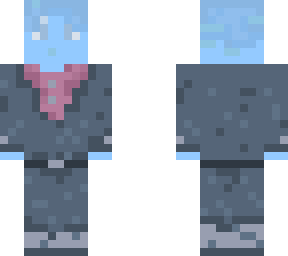 blue man in suit