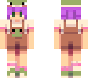 purple hair froggy outfit