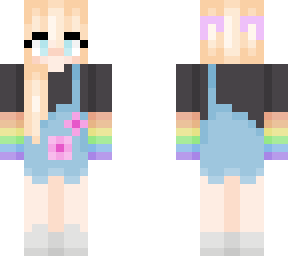 rainbow girl skin