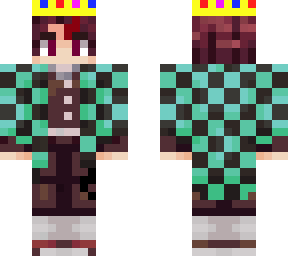 tanjiro withj techno crown