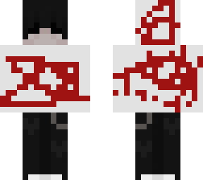 eboy with red and white camo hoodie