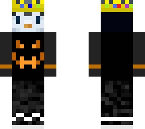 halloween penguin with crown