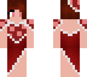 human in a mushroom dress