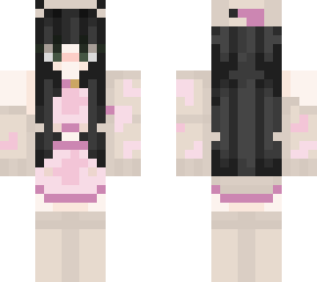 strawberry cow but black hair