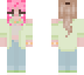 carlasofie pink hair flannel