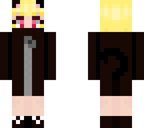 cat girl with yellow hair