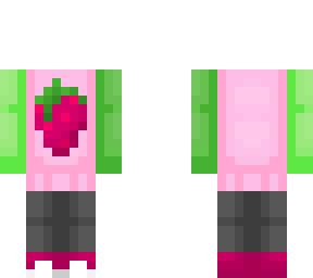 color block strawberry sweater outfit base