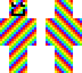 full rainbow man with eyes