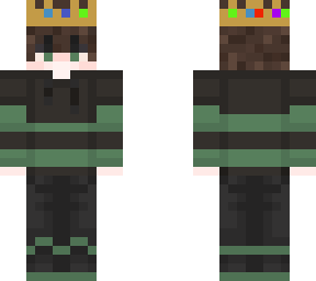 green and black