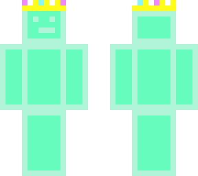 mint green wiht crown