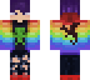 rainbow dragon  man