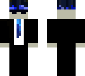blue formal person