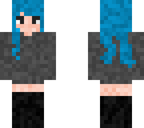 blue hair girl
