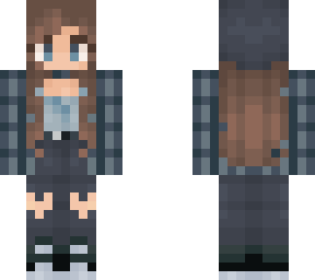 brown haired, blue eyed girl