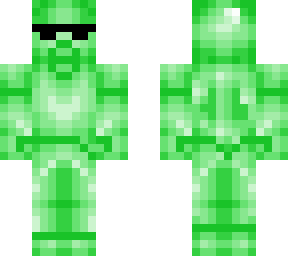 green steve with sunglasses