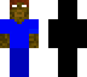 i wanted to make this herobrine but bad color sorry.