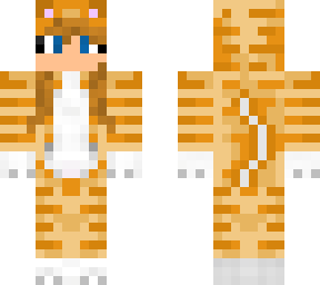 orange cat girl