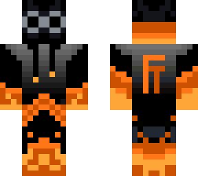 orange enderman with george glasses