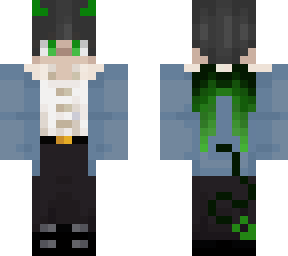 dark green life devil boy