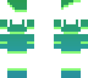 green-blue fading dress