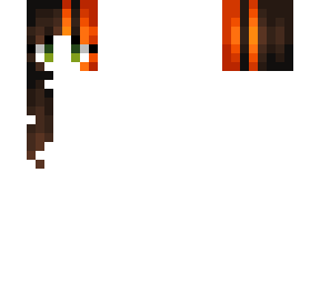 hb - brunette w/ orange stripes