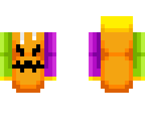 jack o lantern color block hoodie outfit base grimace