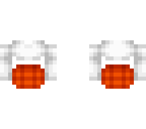 ob - white top w/ orange skirt