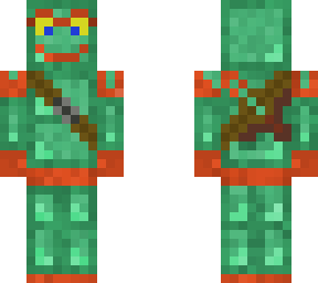 oxidierter kupferroboter