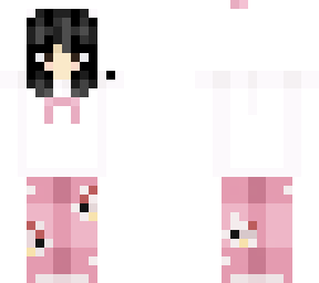 black hair hello kitty y2k girl fit