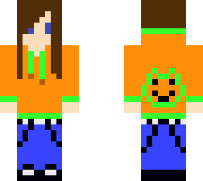 frog hoodie orange