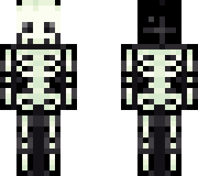 glowing gray skeleton