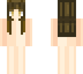 hinata with brown hair base skin