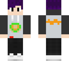 purple hair in metroid hoodie