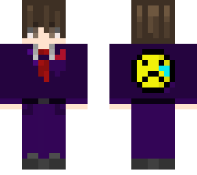 traje morado  ":("