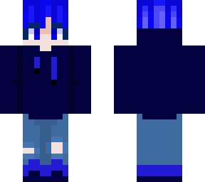 blue and black boy