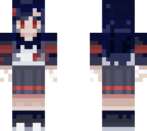 cute navy blue hair v2 ; by notmissky