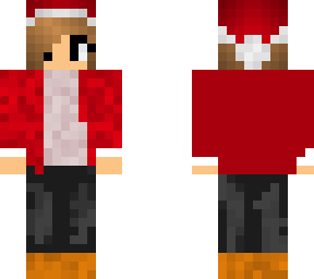 santa but a girl :o