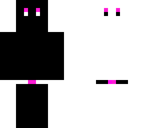 black white